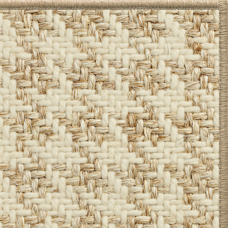 Sisal Flower Rug Houndstooth Wool Sisal Rug Collection | Sisal Rugs Direct