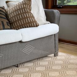 Rosarito dune sunroom custom shape rugs