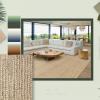 Suri Jute color Natural moodboard with tiles, plants, natural wood, stone design