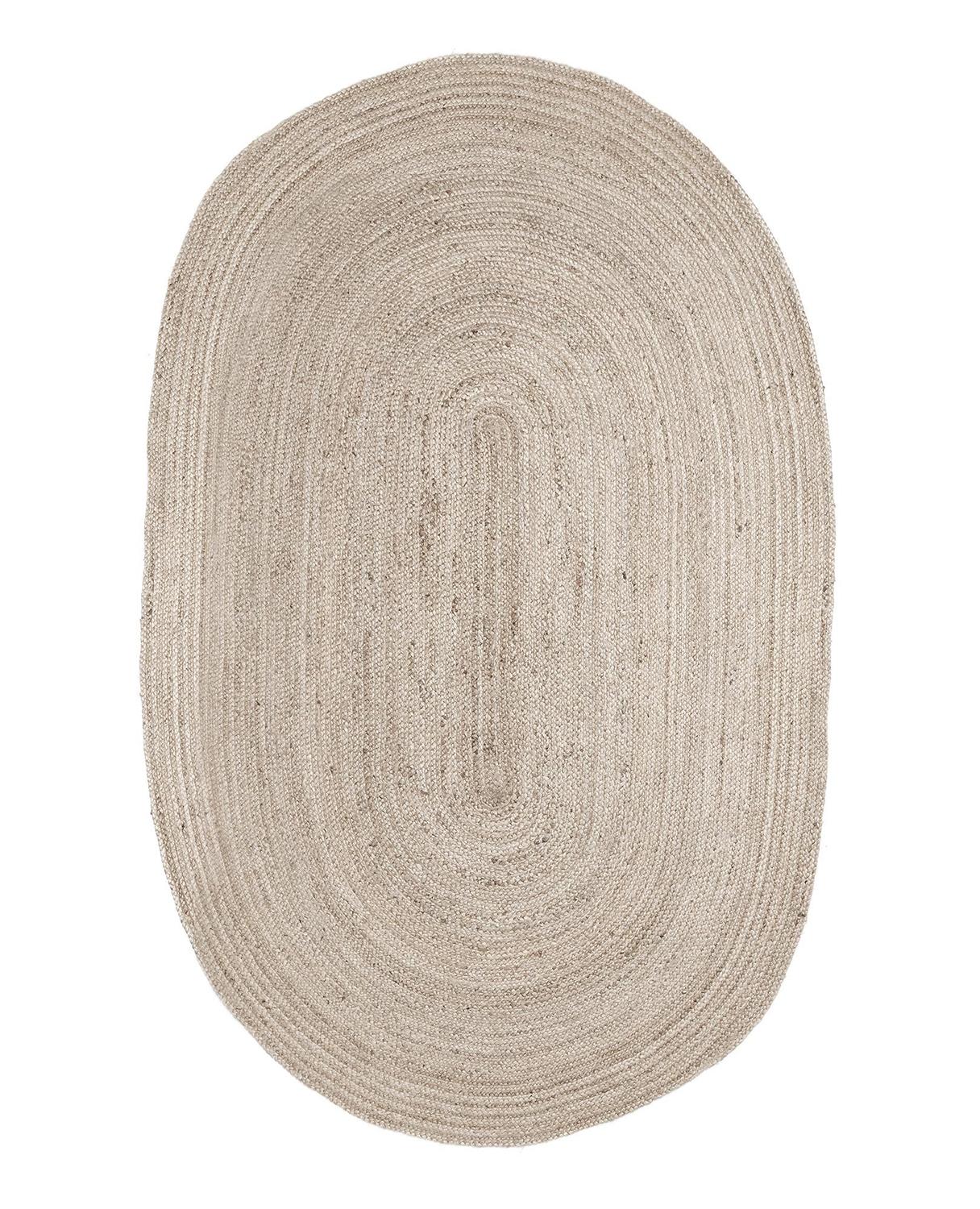 Oval Jute Rug in Ivory @ Sisal Rugs Direct