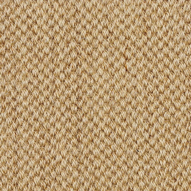 Marley Sisal Rug Collection in Ivory with Narrow Cotton border in Ivory