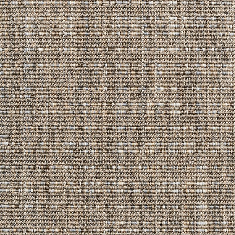 Venetian Indoor Outdoor Commercial Polypropylene Rugs & Carpet in Taupe with Narrow Cotton border in Silver Shadow