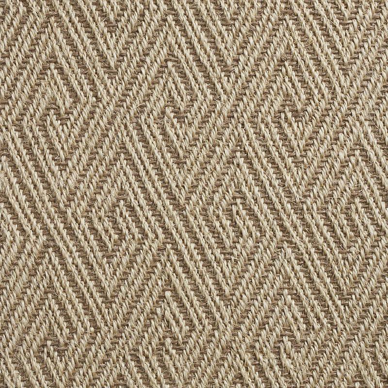 Athens Stain Resistant Sisal Rug Collection in Beige with Narrow Cotton border in Pistachio Shell
