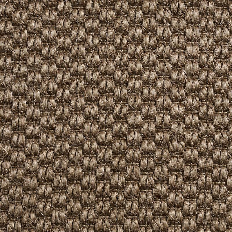 Mali Sisal Rug Collection in Mink with Narrow Cotton border in Rye