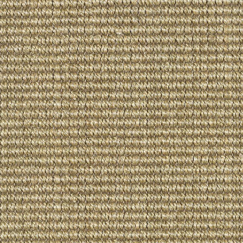 Santiago Sisal Rug Collection in Cliff with Narrow Cotton border in Pale Ash