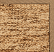 Close Up of Hemp Grass Area Rug Weave