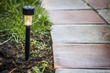 Garden LED Light on a Patio