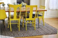 Mismatched Painted Dining Room Chairs