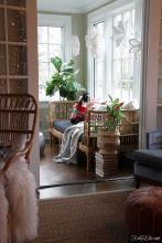 Paper Snowflakes in a Home