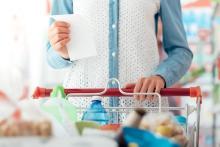 Woman Shopping at the Grocery Store