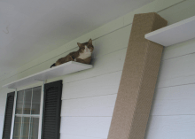 Cat Scratching Beam Made From Sisal Remnants