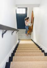 The Vargo Family With Their New Stair Runner