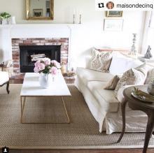 seagrass area rug in seabasket.