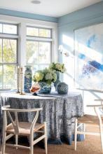 Spring design with sisal rug