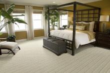 Stain Resistant Sisal Area Rug in Hotel Room