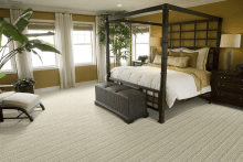 Bedroom With a Sustainable Milano Sisal Rug