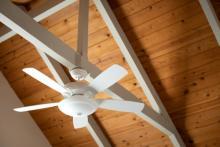 Use Pillowcase to Keep Dust Off Ceiling Fans in Winter.