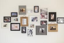 White Wall With a Photo Collection