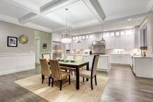 Rustic Dining Room With a Custom Area Rug
